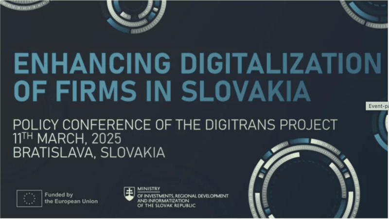 Enhancing Digitalization of Firms in Slovakia