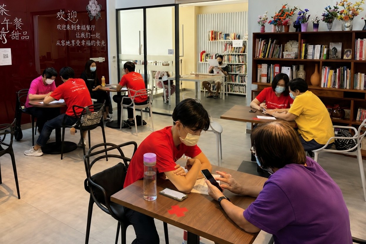 Digital Learning Circle at the Community for Successful Ageing centre (Photo credit: Tao Foundations)