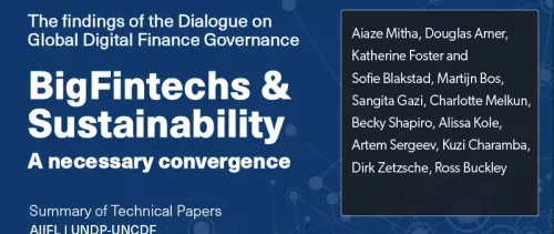 Antitrust and data privacy regulations are insufficient to manage BigFintechs’ economic, social and environmental impacts, says a new UNDP/UNCDF study