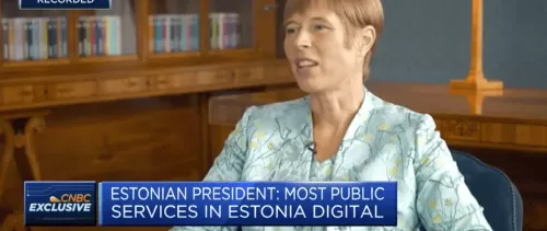 Estonian president: We have a generation grown up communicating digitally