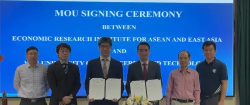 ERIA and University of Engineering and Technology Vietnam National University Sign MoU on Digital Innovation