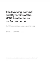 The Evolving Context and Dynamics of the WTO Joint Initiative on E-commerce