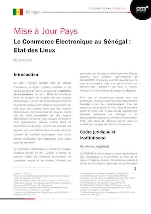 Le Commerce Electronique au Sénégal : Etat des Lieux