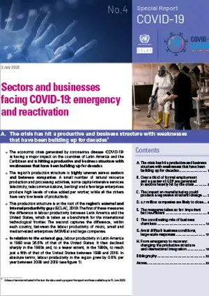 Sectors and businesses facing COVID-19: Emergency and reactivation