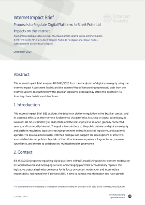 Internet Impact Brief report front page
