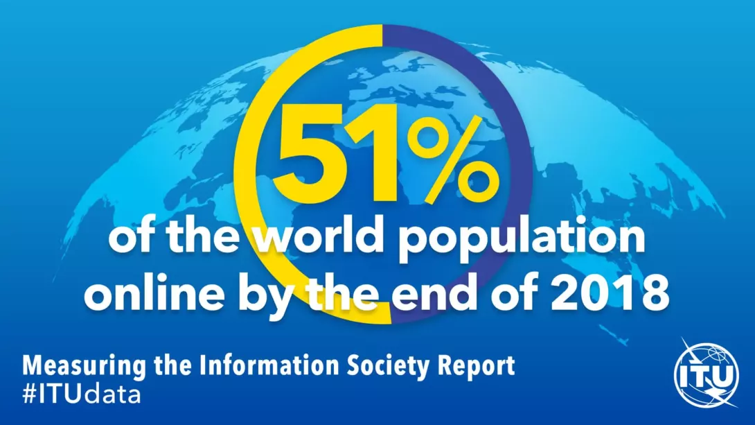 New ITU statistics show more than half the world is now using the Internet