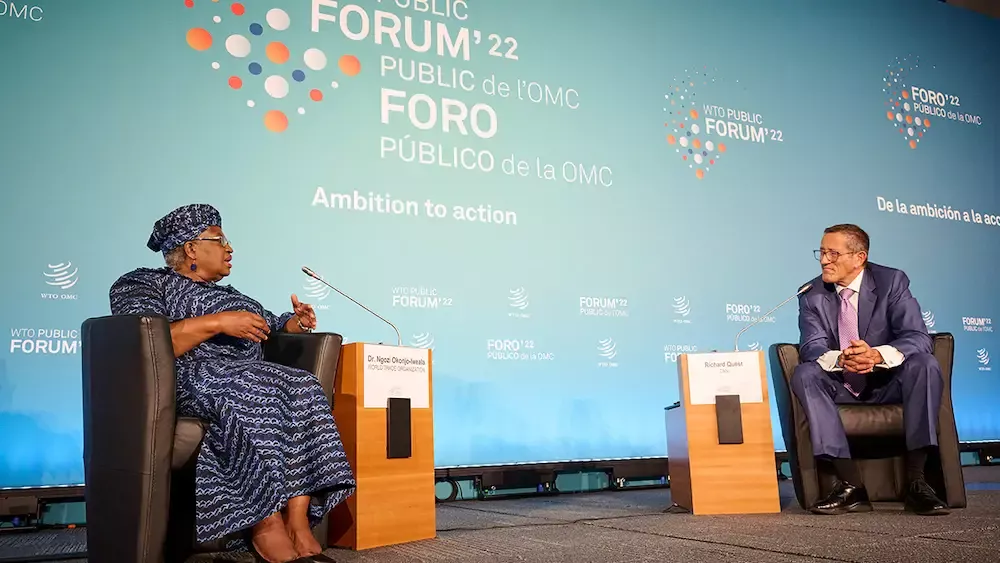 Public Forum 2022 opens with DG Okonjo-Iweala warning against “business as usual”