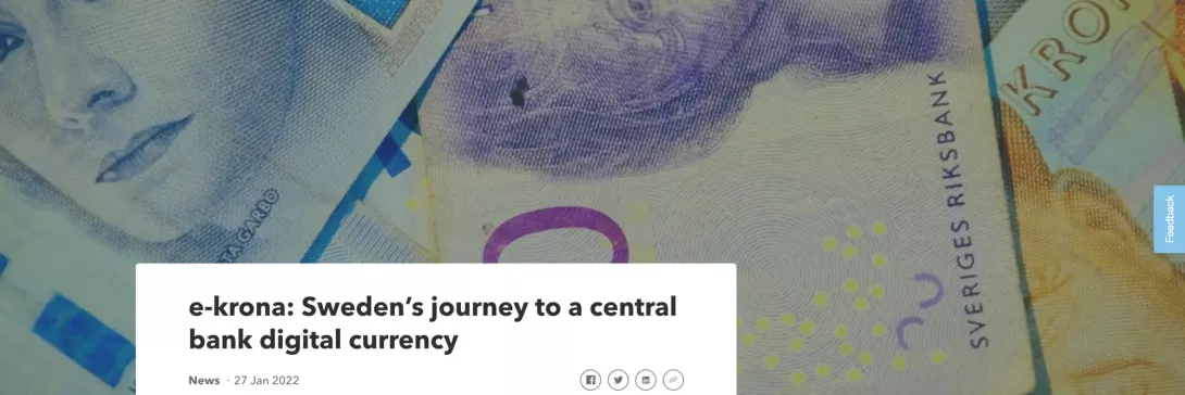 e-krona: Sweden’s journey to a central bank digital currency