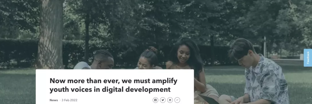 Now more than ever, we must amplify youth voices in digital development