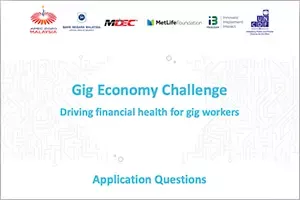 Calls for applications : Gig Economy Challenge Application Questions