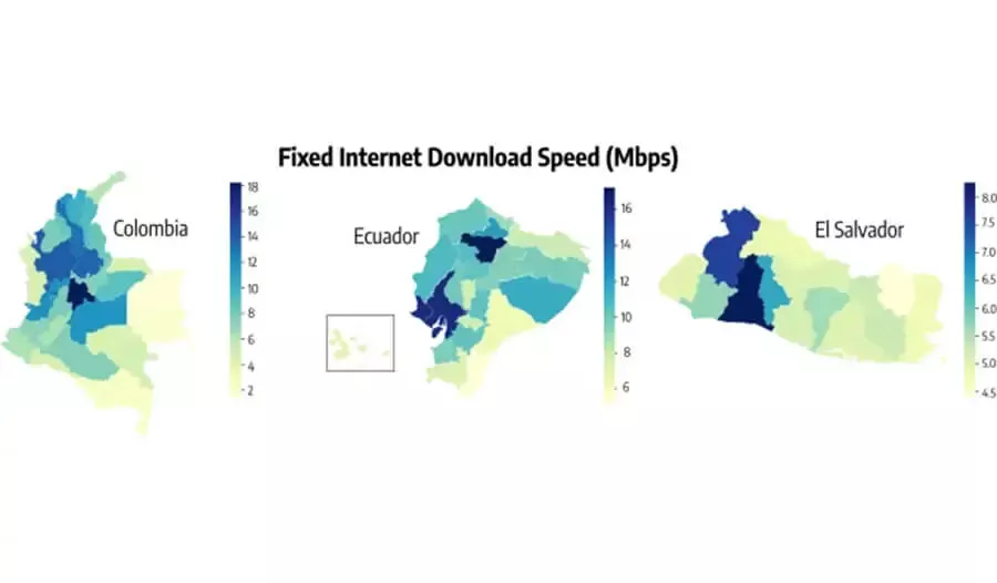 The adoption of non-pharmaceutical interventions and the role of digital infrastructure during the COVID-19 pandemic in Colombia, Ecuador, and El Salvador